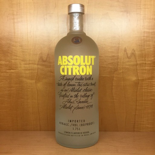 Absolut Citron Vodka 1.75 L